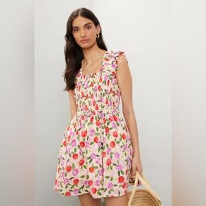 English Factory Flower Ruffled Mini Dress
